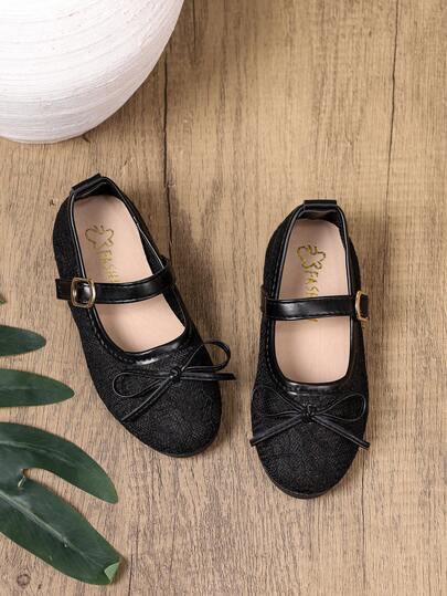 1 Pair European And American New Summer Princess Shoes For Girls, Children Soft Bottom Anti-Slip Lace Mesh Shoes, Big Kids Bow Decor Mary Jane Shoes, Toddlers Versatile Breathable Casual Shoes, Suitable For School, Daily Wear, Home, Performance, Outdoor Activities