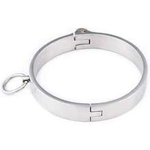 11.6cm O-Ring Metal Collar Lockable Collar With Lock And Key Lover BDSM Sex Toys Stainless Steel O-Ring Lockable - Một cỡ - Xem 8