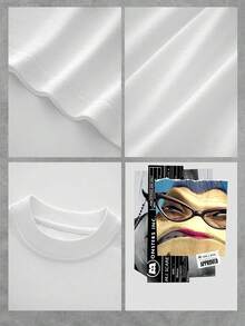 Imagen artística que representa la fuerza interior y la elegancia femenina con elementos modernos que evocan confianza y actitud contemporánea camiseta de mujer  suave cómoda para uso diario y perfecta para combinar con jeans o faldas casuales - Blanco - Ver 4