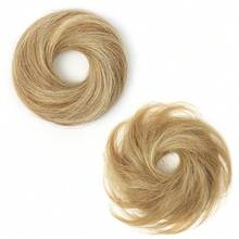 Human Hair Buns Chignon Updo Donut Wrap Ponytail Hair Extensions Remy Hairpiece Real Natural Human Hair 11 Color for Women - SP12-613 - Übersicht 2