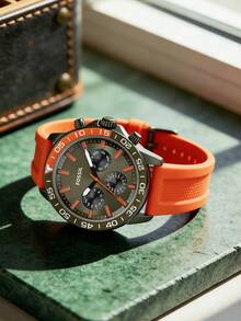 Đồng hồ công sở nam FOSSIL: Máy quartz mượt mà, phù hợp cho việc đi làm, phong cách chuyên nghiệp BQ2500 - trái cam - Xem 2