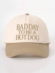1顶绣有“BADDAY”字样的撞色棒球帽，可调节户外防晒休闲帽，适合春秋季旅行、海滩，男女通用，Y2K风格，适合年轻人 - 彩色 - 查看 9