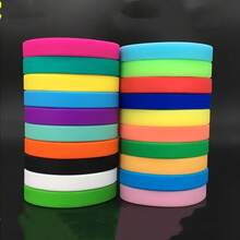 4pcs Solid Color Silicone Wristbands, Flexible Waterproof Durable For Sports Club, Team Building, Games, Party Favors, Football Events, ID Badges - Silicone Wristband - View 7