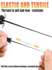 10pcs Bionic Tadpole Lure | TPE Floating Soft Bait, Highly Realistic & Bite-Resistant, Reinforced Single Hook Design, Lure With Barbed Hook For Freshwater & Saltwater Fly Fishing - Carp, Catfish, Bass - Multicolor - View 10
