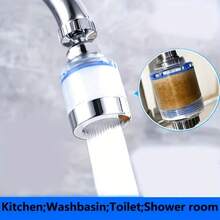 10pcs Faucet Filter Kits, Including 1 Filtered Faucet, 5 Filter Cartridges, And 4 Accessories; Equipped With A Splash-Proof Universal Faucet Adapter, This System Is Specifically Designed For Household Water Filtration And Features Replaceable Filter Cartridges Compatible With A Wide Range Of Faucet Types. - View 2