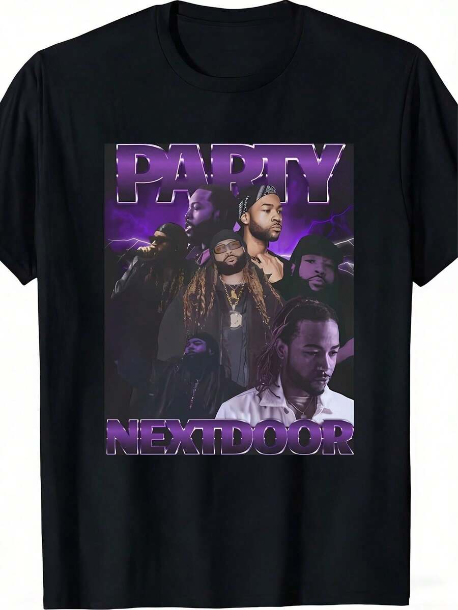 Camiseta unisex de , suave y agradable al tacto, un artículo de moda urbana casual adecuado para todas las estaciones, versátil y duradera, económica para el uso diario, y también un regalo perfecto para fans y amigos. - Negro - Ver 1