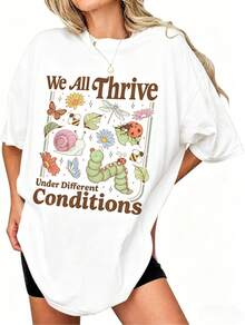 Children's And Special Education Teacher T-Shirt With A Children's Reading Design, Ideal For Celebrating 100 Days Of School. Super Cute And Comfortable Casual Style, Perfect For School, Everyday Wear, And Gifts. Easy To Mix And Match For A Stylish And Original Look. YERC - 白色 - 查看 8
