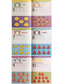 2026 New Children's Early Education Book Set (4 Mini Books) - ABC/Numbers/Shapes/Colors Recognition Picture Books, Kindergarten Basic Knowledge Reader, Parent-Child Interactive Educational Gift - Holiday Gift, Creative Surprise, Perfect Gift Back To School - Multicolor - View 10