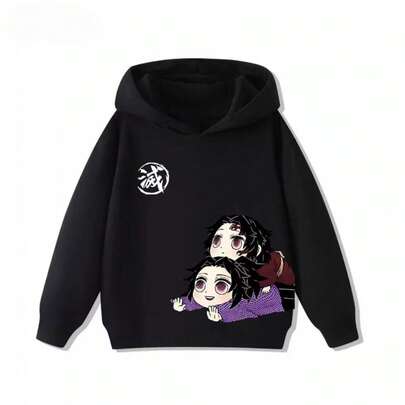 Moletom com Capuz DemonSlayer Graphic - Unissex - Moletom do Anime Kimetsu No Yaiba (1)