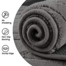 Sour Lemon Rugs Living Room Extra Large 200x300cm,3D Semicircular Pattern Area Rugs For Bedroom, Modern Annualrings Area Rugs,Machine Washable Carpet Anti Slip Short Pile Rug,Best For Dorms, Bedroom, Living Room - Dark Grey - View 4