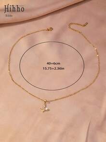 Hihho 1pc High-Quality Cubic Zirconia Butterfly Necklace, Delicate Collarbone Chain Suitable For Commuting, Dating, Gatherings, Matching Sweaters, Shirts, Dresses - Butterfly - View 9