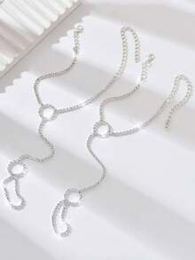 1 Pair Minimalist Personalized Round Toe Ring Anklet, Versatile Sexy Beach Accessory For Women - Silver - View 3