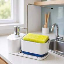 SOAP DISPENSER WITH INCLUDED SPONGE - A - View 1