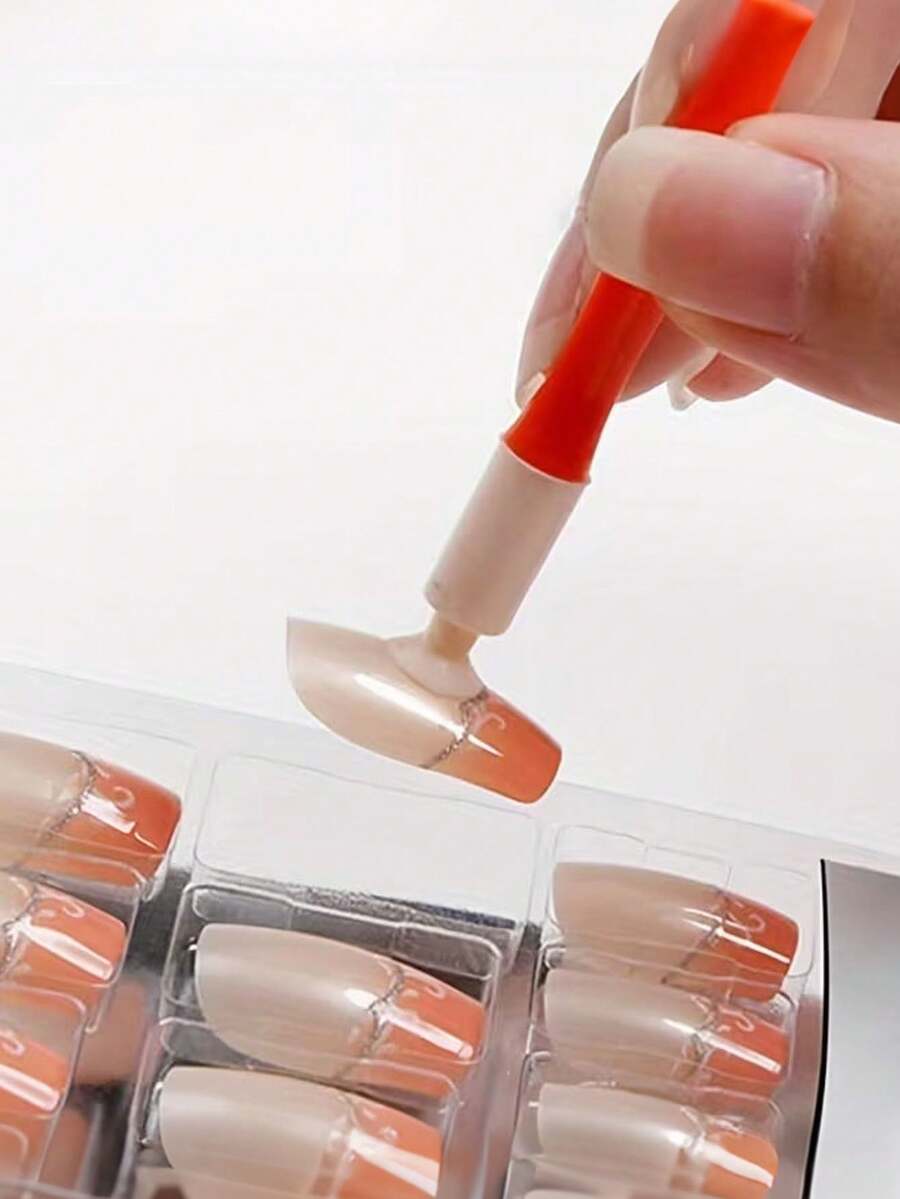 Multi-Functional Suction Cup Manicure Tool, Adhesive Manicure Tool, Double-Headed Silicone Suction Cup Nipper And Pry Bar, Fake Nail Picker And Fixer, Professional Manicure Suction Cup Auxiliary Tool, Non-Irritating Manicure Gel Base Oil, Easy To Use - Multicolor - View 1