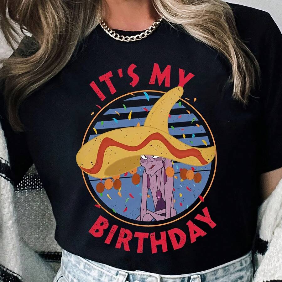 Vintage Yzma It'S My Birthday The Emperor'S New Groove Villains land Birthday 2023 T T , - Negro - Ver 1