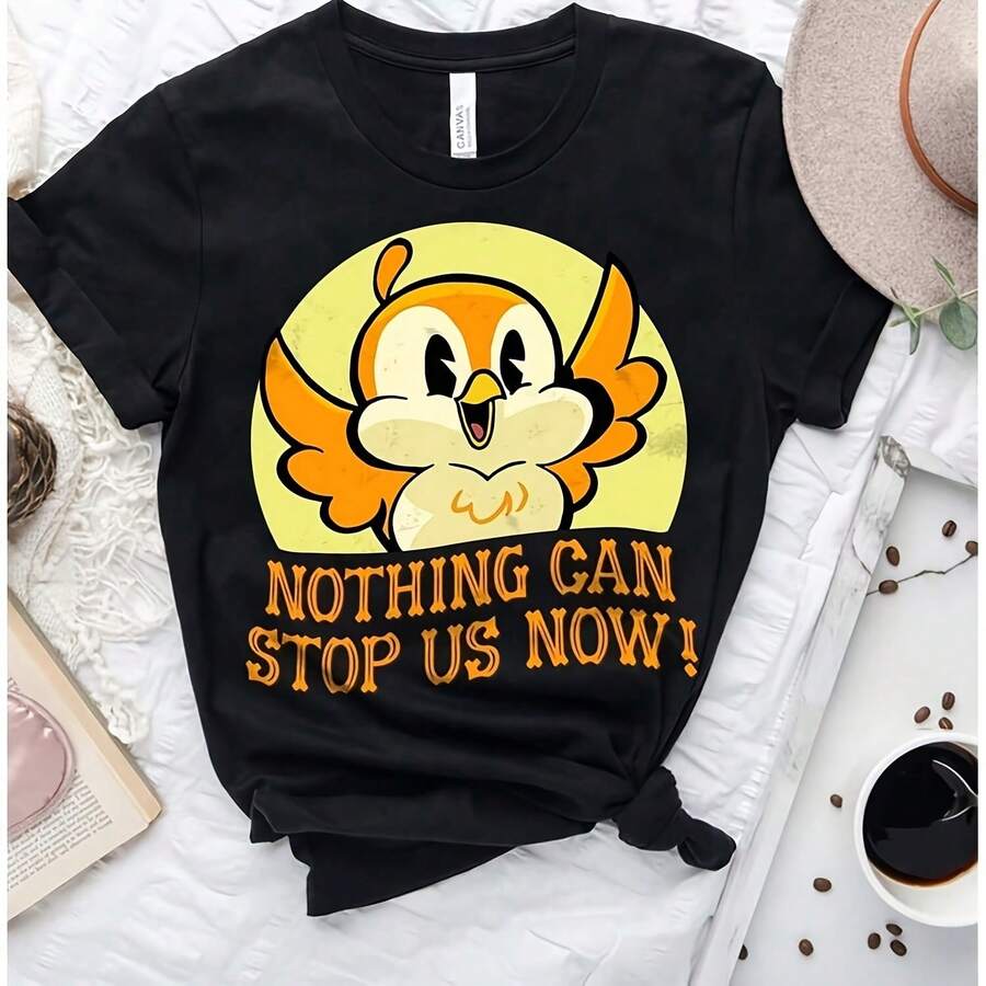 Cute Chuuby Bird Nog n Stop Us Now, Runaway Railway Chuuby , land Birthday Gift - Negro - Ver 1