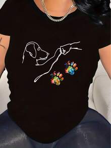 Women T-Shirts - Black - View 1