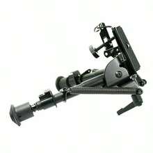 6''-9''Pivot Tilting Swivel Rifle Bipod Foldable Spring Return With S Lock Lever - Multicolor - View 2