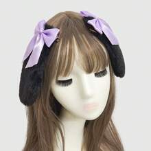 Kẹp tóc tai mèo, phụ kiện đội đầu cho lễ Phục sinh, hóa trang, tiệc tùng, phong cách Lolita, kẹp tóc tai mèo bông xù, phụ kiện tóc, trang trí Halloween. - Nhiều màu - Xem 7
