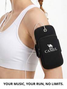 CAMEL CROWN Unisex Running Armband Phone Holder, Arm Pouch Wrist Bag For Outdoor Sports - Black - View 7