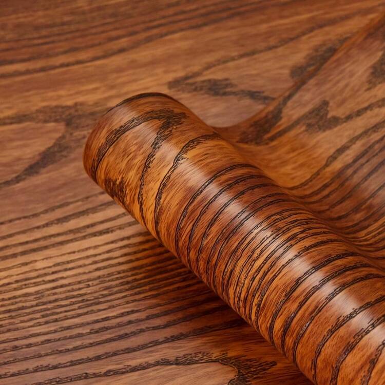 1卷自粘墙纸，家具贴纸，可移除桌面接触纸，乙烯基剥离粘贴墙纸，厨房橱柜架衬垫 - C - 查看 2