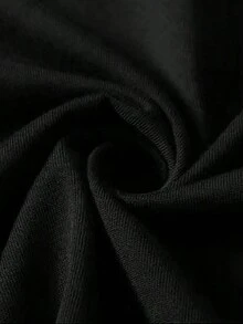 Summer T-Shirt, Suitable For Daily Wear, Easy To Wear In Summer, Micro-Elastic, Soft, Round Neck, Casual, With Fashionable Print, Summer Round Neck Sweatshirt, For Men And Women, Christmas Gifts - Unisex Loose Cotton Short Sleeve Round Neck T-Shirt, Urban Vintage Style. - 黑色 - 查看 3