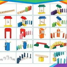 1000 bunte Holzdominosteine, inklusive Ersatzsteinen und Aufbewahrungsbeutel. Ein kreatives Lernspielzeug zum Stapeln und für Kettenreaktionen, ideales Geschenk; geeignet für verschiedene Anlässe: Familienspiele, Geburtstagsfeiern, Teamspiele, Familienabende. - Verschiedenfarbig - Übersicht 2