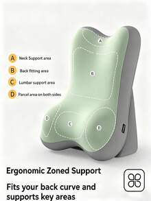 Adjustable & Removable Backrest Memory Foam Wedge Pillow With Leg Elevation Wedge And Incline Support, Suitable For Back Support, Reading, Bed, Sofa, Travel, Bedroom, Essential Item (Sealed Packaging, Please Open And Ventilate Before Use) - one-size - View 11