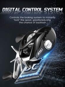 BILLINGS Rainbow DC Casting Reel - Digital Control System Casting Reel, Precise Casting, Max Drag 6kg, 7.2:1 High Speed Gear Ratio Fishing Reel, Suitable For Freshwater And Saltwater Fishing - Multicolor - View 3