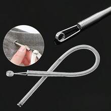 2/4/6/8/12入彈性腰帶穿線工具，多功能適用於各種場景，連帽抽繩工具，縫紉與編織配件，可彎曲彈簧抽繩穿線夾，適用於褲子、連帽衫、彈性帶、蕾絲繩，靈活抽繩DIY縫紉配件 - 多色 - 查看 11