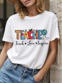 Vintage Genial Entonces Baya Genial Fruta Amante Fresa Temporada Niño Camiseta Imprimir Camiseta Informal Tripulación Cuello Corto Manga Comodidad Blanco Superior Primavera & Verano Mujeres Ropa Alta Calidad Puro Algodón Camiseta Con Minimalista Impresión, Suave Y Transpirable Tela, Cómodo Y Suelto Adecuado Para Todos Día Desgaste, Adecuado Para Oficina Informal Desgaste, Primavera Y Verano Diario Apariencia, Elegante Y Joven Diseño Ropa De ModaHombre Las camisetas de mujer son frescas y cómodas. - Blanco - Ver 6