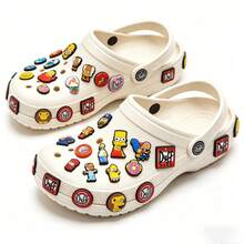 8pcs/Set Cartoon Cave Shoe Decorations, DIY Accessories, Shoe Flowers, Cartoon Slippers, Detachable Accessories | Party & Holiday DIY Interactive Toys, Party Decor, Affordable (Random Style) - Multicolor - View 2