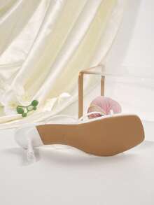 Giày sandal cao gót kiểu dáng châu Âu và Mỹ với họa tiết hoa mới, phù hợp cho đi biển, hẹn hò, đi làm, dự tiệc. - màu tím hoa hồng - Xem 8