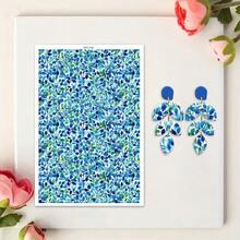 1pc Colorful Flower Leopard Pattern Print Polymer Clay Transfer Paper, Suitable For Creating Jewelry, Earrings, Transfer Paper DIY Handmade Mold - 1Pc - View 43