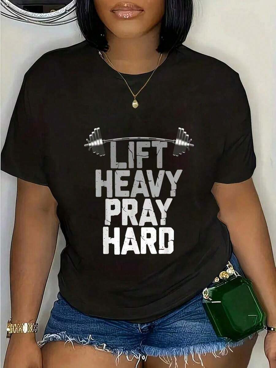 Camiseta de gimnasio cristiana para levantamiento de pesas, 100% algodón, resistente al desgaste. - Negro - Ver 1