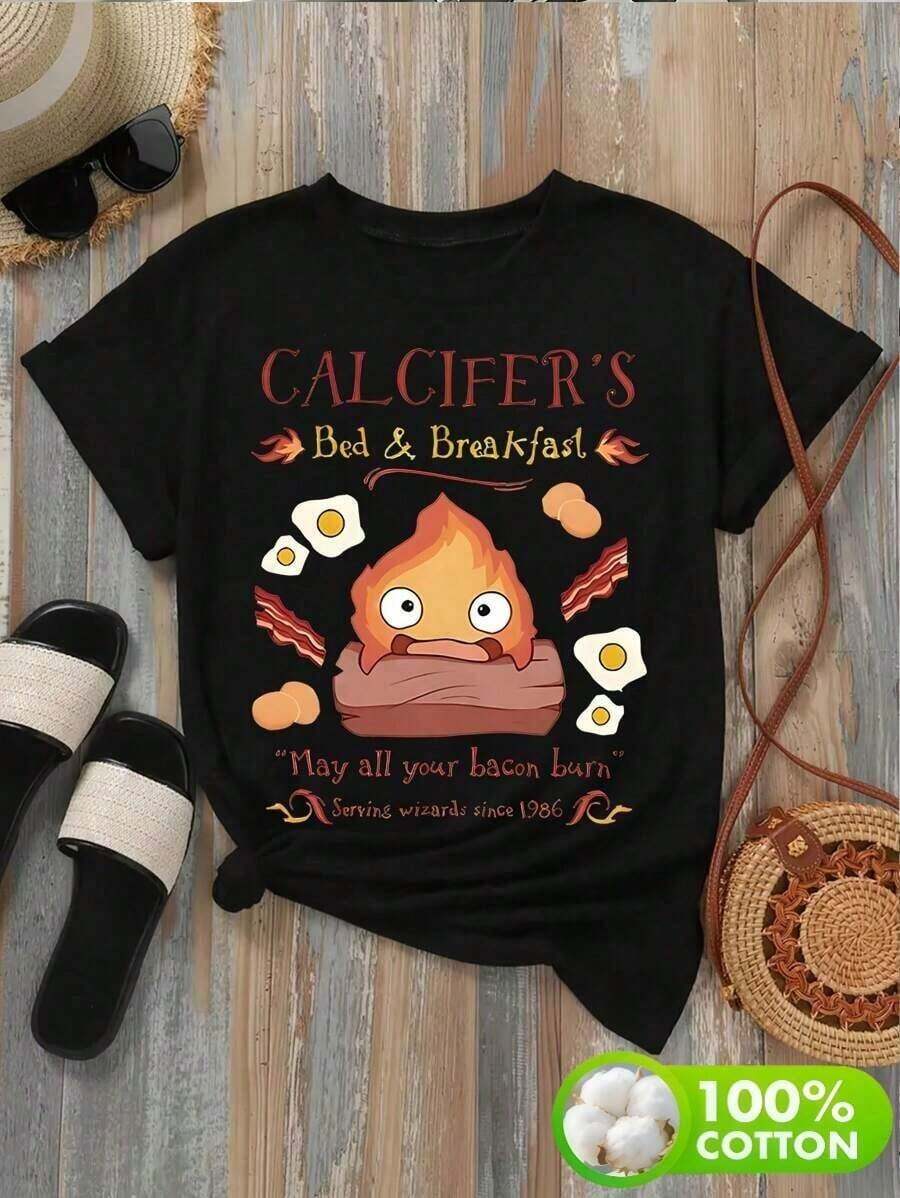 Plus Size Women's Clothing, Women's Gothic Style T-Shirt, Skull And Book Print Design - Short Sleeves, Round Neck, Black Color, Soft And Breathable Fabric, Suitable For Summer, Outdoor Activities And Fitness. - 黑色 - 查看 1
