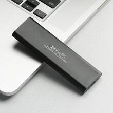 M.2 NVMe 铝合金 SSD 硬盘盒 - 支持 NVMe SSD（2230/2242/2260/2280），即插即用 USB-C 接口，免工具安装，高速铝合金散热片 - 黑色 - 查看 4