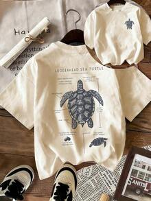 Women's Loose-Fitting Short-Sleeved T-Shirt With Whale Shark Print, Soft And Breathable, Ideal For Beach, Travel, Ocean Adventures, Music Festivals And Casual Urban Summer Wear. - 杏子 2 - 查看 9