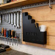 1pc Wall Mounted Tool Holder Rack, Zip Tie Organizer, Multi-Layer Metal Hook Type, Workshop Miscellaneous Items Organizer - One Size - View 1