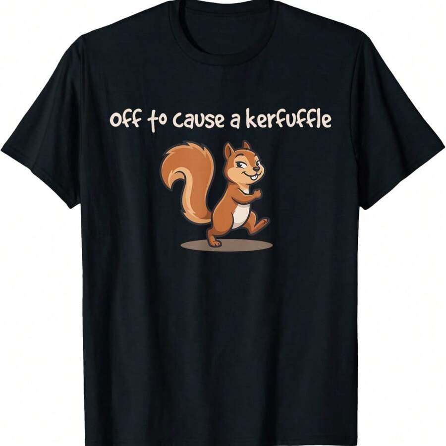 Off To Cause A Kerfuffle T-Shirt - Black - View 1
