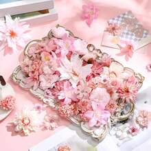 20pcs Mixed Artificial Flower Heads, Mini Silk Fake Daisy Wholesale For DIY Craft, Imitation Peony Rose For Wedding Party Wreath Home Decor - Bulk Artificial Flowers - View 2