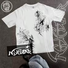 Premium 100% Cotton ASHSTAR "Gothic Witch" T-Shirt - trắng - Xem 2