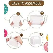 Hộp kẹo tiệc màu trắng 10/20/30 chiếc, có tay cầm, hộp quà tặng tự trang trí bằng vải, thích hợp cho sinh nhật, đám cưới, tiệc mừng em bé, Ngày của Mẹ. - Hộp cầm tay hình sừng màu trắng - Xem 6
