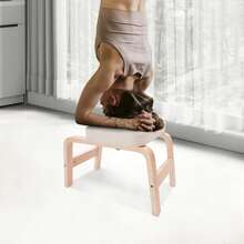 WUPYI Yoga Inversion Headstand Bench Wall Exercise Auxiliary Support Stable Structure Sponge Cushion Shoulder Neck Protection Handmade Craft Body Shaping Training Yoga Headstand Bench - White - View 4
