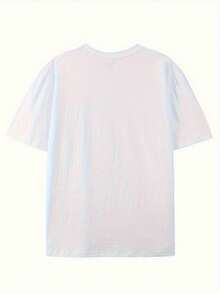 Short Sleeve Casual Tees For Men Melted Playing Cards Print Tee Shirt For Summer - White - View 2