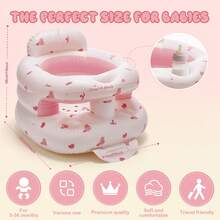 Baby Inflatable Seat Infant Support Seat Baby Sitting Up Chair Toddler Inflatable Sofa For 4 Months  Up - A - View 4