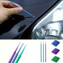 Bộ 500 cọ siêu nhỏ dùng một lần, lông mềm, đầu cọ mảnh, thích hợp cho sơn móng tay, xử lý bề mặt nhỏ, chăm sóc xe hơi và làm mô hình (Hồng/Tím) - A - Xem 8
