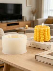 1pc Cute Corn Shaped Candle Silicone Mold - A-White - View 6