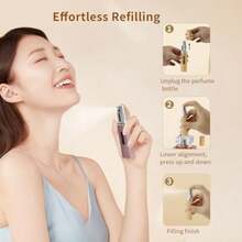 6 PCS Portable Refillable Travel Perfume Atomizer, 8ml Cologne Travel Spray Bottle Empty, Mini Refill Perfume Sprayer Dispenser For Women Men, Unique Bottom-Filling Leak-Proof Scent Pump Case - Đen/Bạc/Hồng/Vàng/Đỏ/Xanh dương - Xem 7
