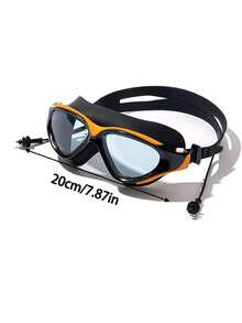 1 Set Swim Goggles With Ear Plugs & Nose Clip, Anti-Fog Anti-UV Silicone Seal Ring, Adult Swimming Equipment - Multicolor - View 7
